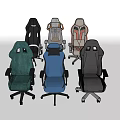 Diverse Colorful Ergonomic Office Gaming Chairs With Adjustable Backrest And Wheels