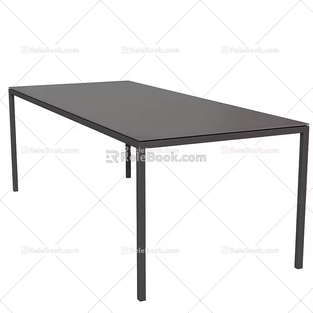 April Modern Minimalist Dining Table Minimalist Table Square Table Minimalist Dining Table 3d model