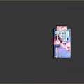 Vibrant Commercial Vending Machine With Pink Hair Doll Blue Exterior And White Floor Lines