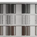 Folding door multi-link sliding door 3d model