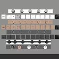 Modern socket switch socket 3d model