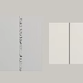 Modern Wall Hangings on Gray and White Panels with Vertical Square and Line Designs