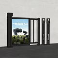 OnePlus Buds Ace Advertisement On Billboard With Gate And Outdoor Scene