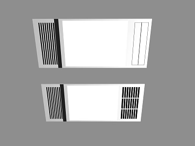 Ceiling Mounted Air Conditioner Vents With Grille Design For Modern Interiors 3d model