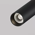Modern Black Downlight Spotlight with Cylindrical Design and Sleek Metal Finish