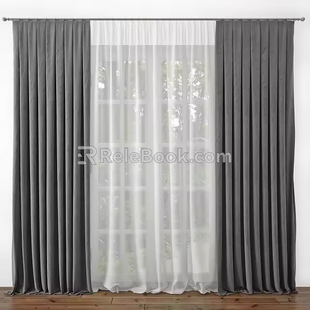Curtains 3d model