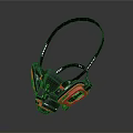 Modern LED Headlamp With Red Black Design And Adjustable Strap
