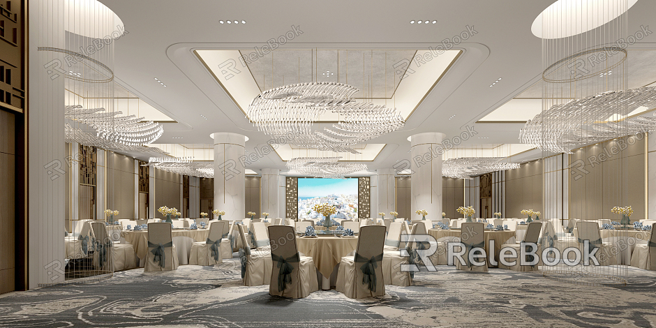 Light Luxury Banquet Hall Banquet Living Room model