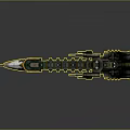 Elaborate Water Transport Ship With Multi Deck Structure And Decorative Gold Accents