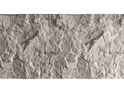 Natural Rough Texture Stone Like Background Wall Design For Home Interior 3d model