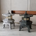 Courtyard street lamp 3d model