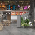 Asian BBQ Restaurant With Modern Interior Wooden Seating And Quality Grilled Meats
