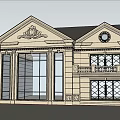 European Style Detached Villa With Stone Exterior Large Windows And Balcony