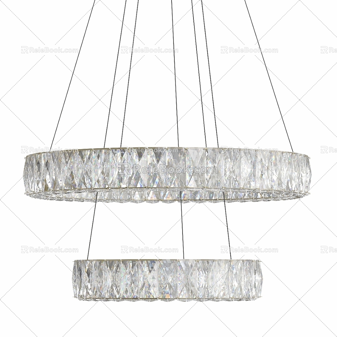 Vintage Chandelier Monroe Crystal 3d model