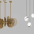 Modern chandelier 3d model