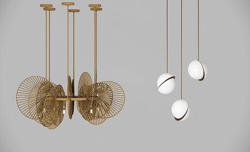 Modern chandelier 3d model