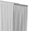 Elegant Gray and Beige Vertical Pleated Curtains for Home Window Decoration