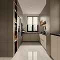 Modern Open Kitchen Interior Design With Cabinets Island Counter And Appliances