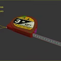 Tape ruler iron tape measure tool measuring tool 3d model