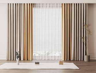 Modern Curtains 3d model