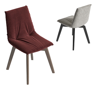 Modern Poliform Dining Chair 3d model