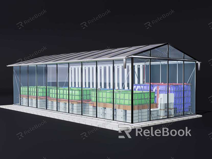 Aquaculture house Aquaculture system Aquatic filtration system model