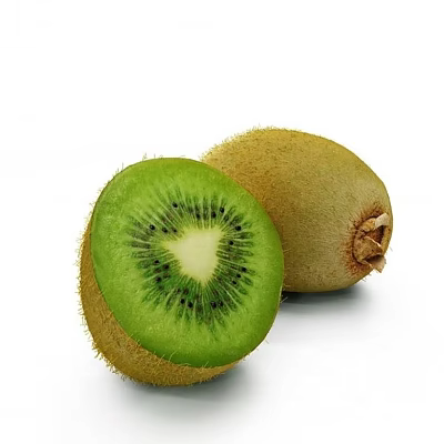 Fresh Kiwi Fruit Whole and Halved Displaying Green Flesh with Black Seeds 3d model Fresh Kiwi Fruit Whole and Halved Displaying Green Flesh with Black Seeds 3d model