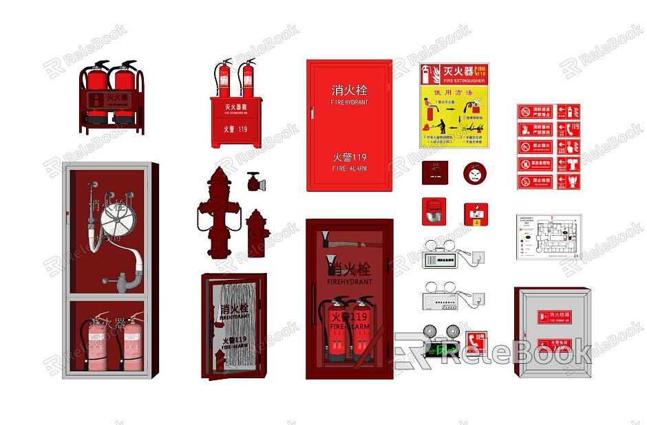 Fire fighting equipment combination model