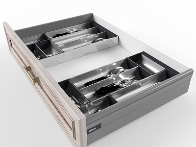 Cabinet Drawer Cabinet Hardware Drawer Hardware Drawer Basket Cabinet Accessories Kitchenware Storage Tableware Combination Knife and Fork Kitchenware Tableware Storage 3d model