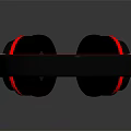 JBL Brand Black Over Ear Headphones With Red Accent Strips Design