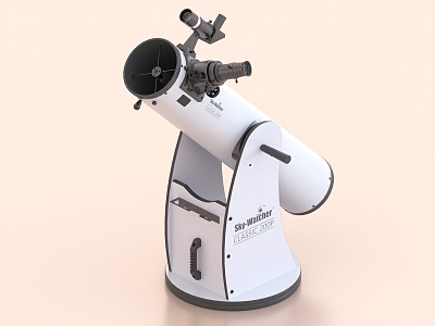 telescope astronomical telescope electron microscope 3d model