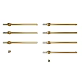 Golden Metal Towel Bars With Decorative Ball Ends For Home Bathroom Use