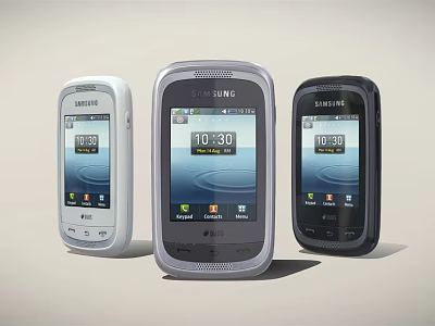 modern mobile phone samsung 3d model