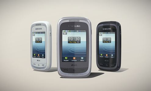 modern mobile phone samsung 3d model