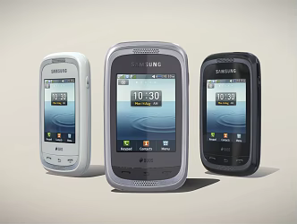 modern mobile phone samsung 3d model