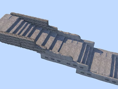 Stone Steps Landscape Stone Steps Stone Stones Stacked Steps 3d model