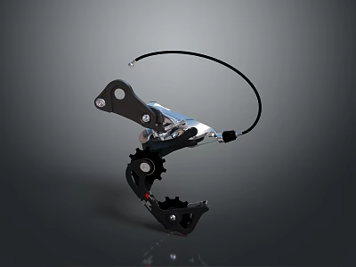 Automotive Transmission Components with Metal Gears Chain and Connecting Cables for Efficient Performance 3d model