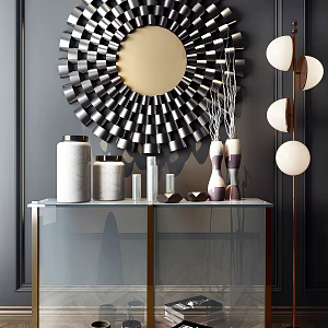 Modern Side Cabinet Decorative Cabinet 3d model