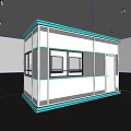 Modern Space Capsule With White Exterior Blue Accent Lighting And Sleek Design