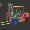 HOMESTAR 30 Forklift With Yellow Black Cab And Front Forks