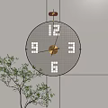 Modern Clock Wall Clock 3d model