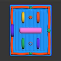 Colorful Inflatable Water Vehicle With Arches Pillars And Square Play Structure