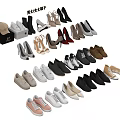 Fashionable Men's And Women's Shoes With Various Styles Including High Heels Sneakers And Leather Shoes