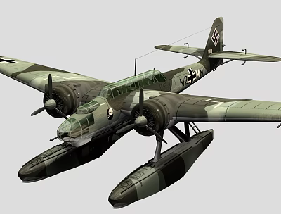 modern aircraft 3d model