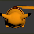Cute Pikachu Character With Yellow Fur Black Tipped Ears Red Cheeks And Big Eyes