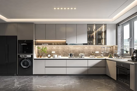 Modern Kitchen 3d model