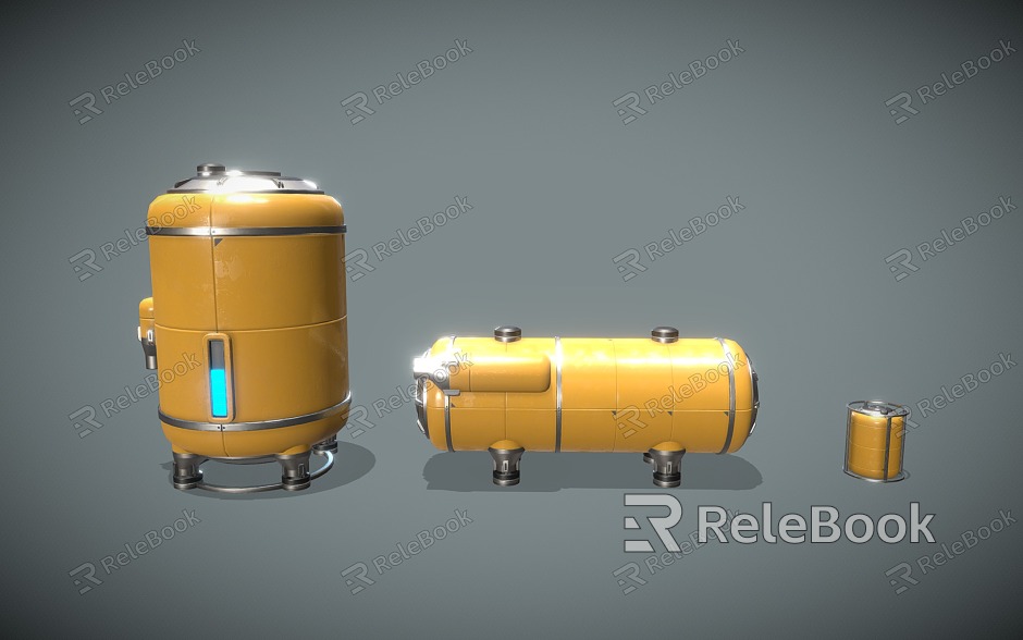 Sci-fi bucket sci-fi storage tank sci-fi props model