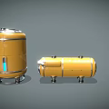 Sci-fi bucket sci-fi storage tank sci-fi props 3d model