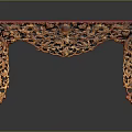Bedside Ancient Bedside Furniture Realistic Model Cartoon Model PBR Model 3d model