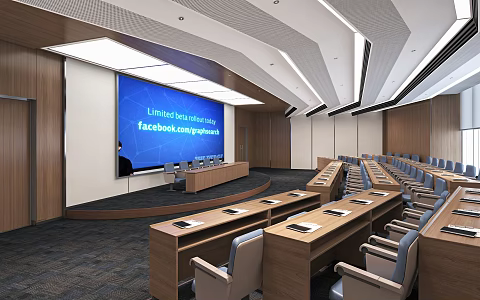 modern ladder classroom 3d model